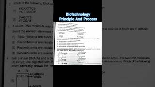 NEET question practice 📖 #study #neet #neetaspirants #biotechnologyprinciplesandprocesses #shorts