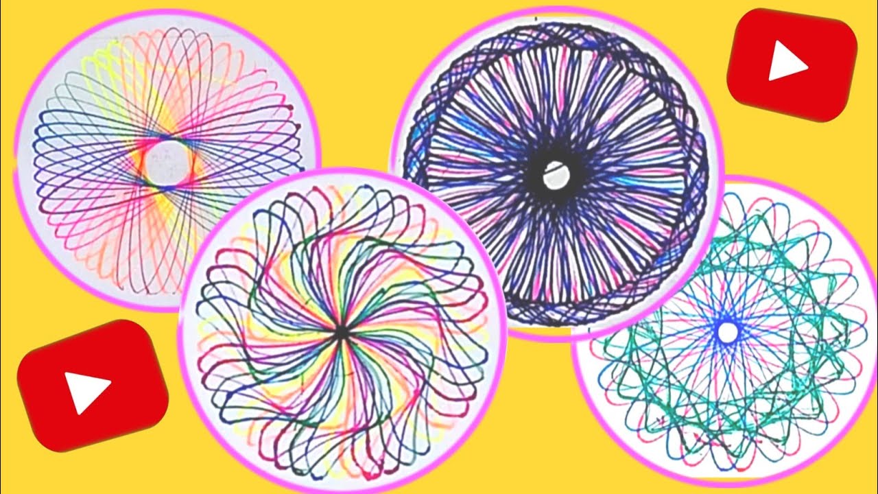 Mesmerizing Spirograph Patterns Come To Life! - YouTube