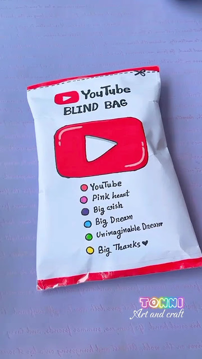 YouTube Blind bag #tonniartandcraft #love #art #craft #youtube #youtubeshorts  #diy