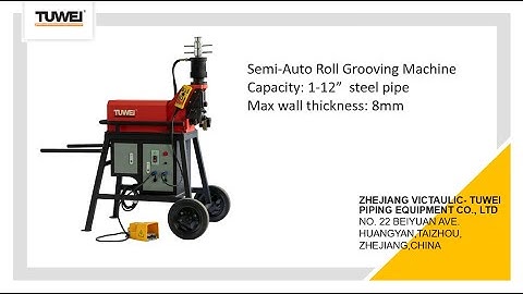 Semi-Auto Roll Grooving Machine TWG-16A #pipetool #automatic #rollgroover