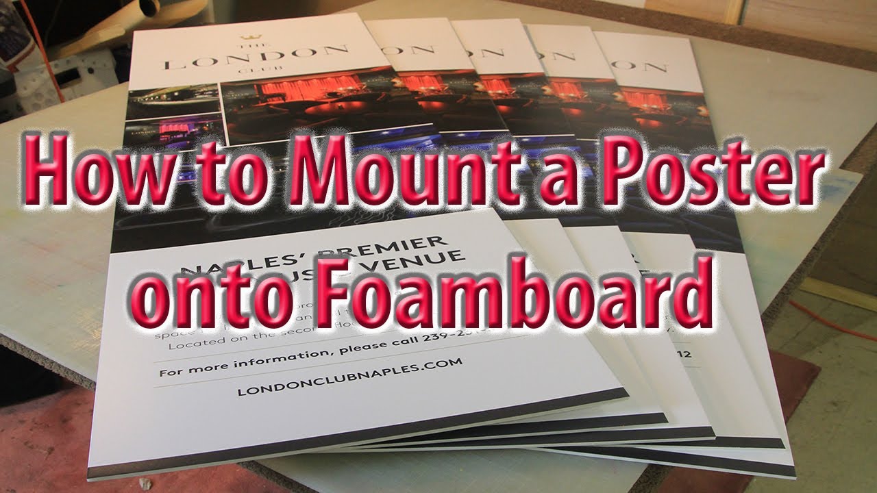 Foam Core Board Mounting, Photo Print Mounting