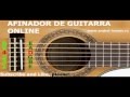 AFINADOR DE GUITARRA ONLINE, PARA AFINAR LA GUITARRA ACÚSTICA con cuerdas y acordes estándar EBGDAE