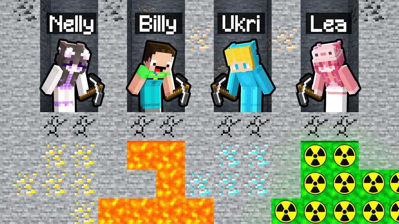Ukri gegen Freunde: SCHATZ MINEN-BATTLE in Minecraft!