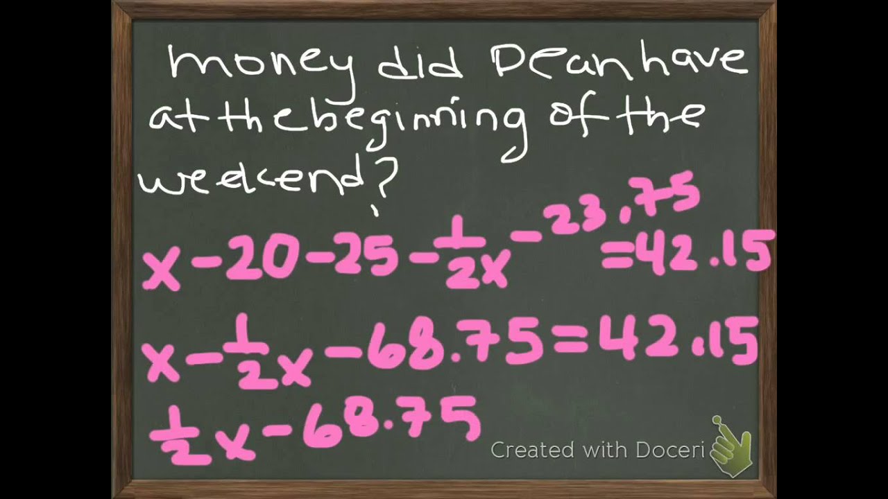 Chapter 2 Test Review ALGEBRA - YouTube