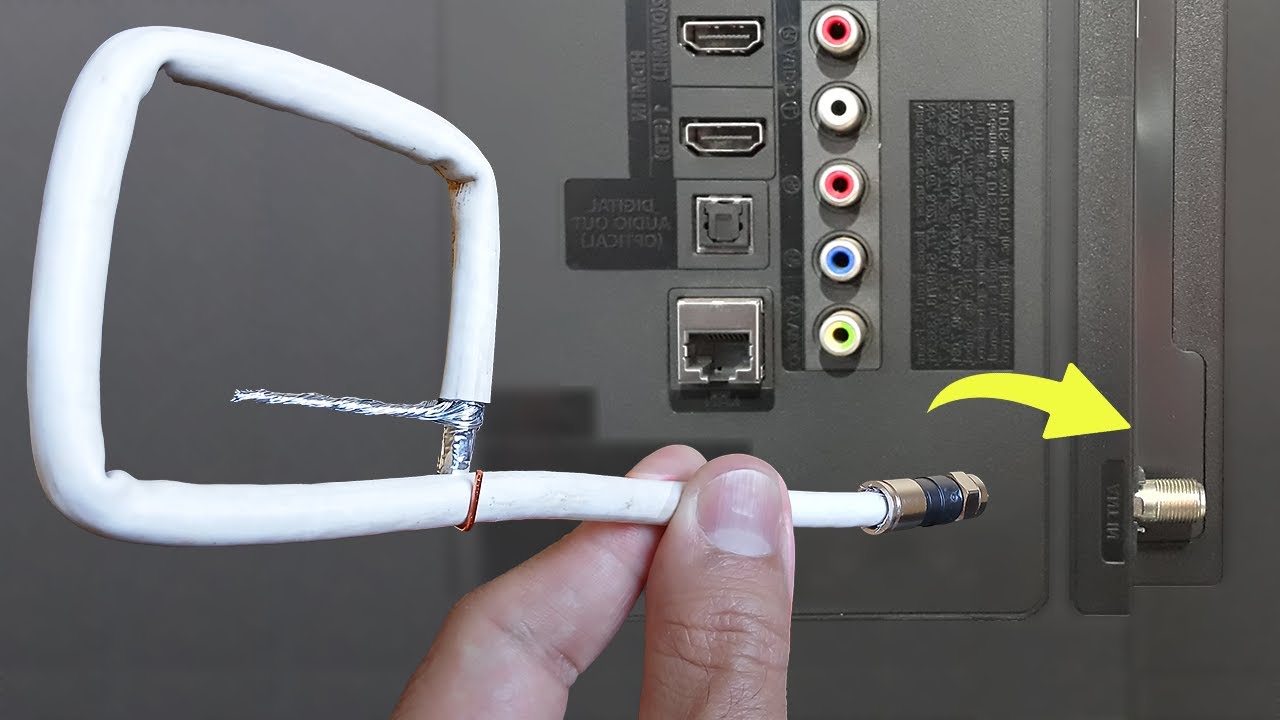 Don't Buy New Antennas Anymore! Make Your Own TV Antenna Easily At Home ...
