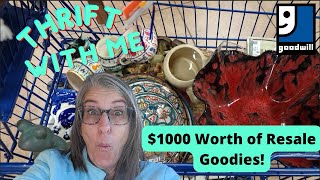 $1000 Worth of Resale Goodies from This Las Vegas Goodwill  Thrift With Me