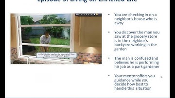 Navigate Scenario: LearnScape for Dementia Awareness