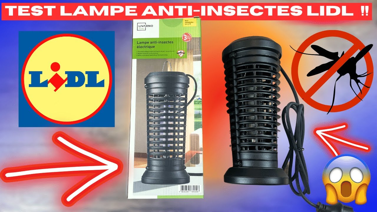 TEST DE LA LAMPE ANTI-INSECTES DE CHEZ LIDL !! LAMPE ANTI