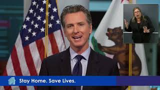 Full press conference: governor newsom gives an update on california's
response to covid-19 april 16, 2020, focusing food workers the
frontlines. su...