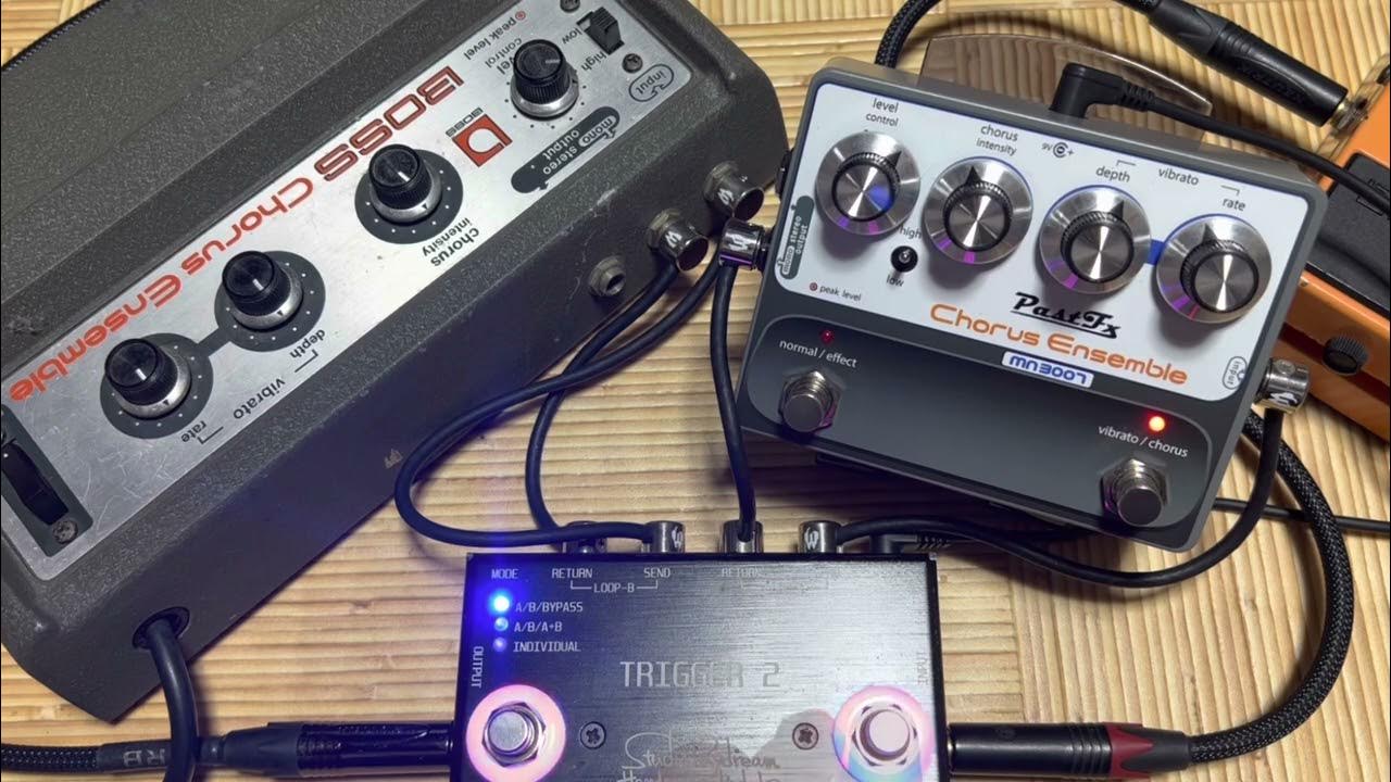 New Version! PastFX [True Bypass Mod] Chorus Ensemble MN3007 vs BOSS CE1 [1979] DEMO&Review