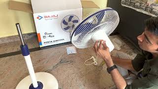 How to fiting bajaj pedestal fan | Bajaj stand Fan 5 blade High speed