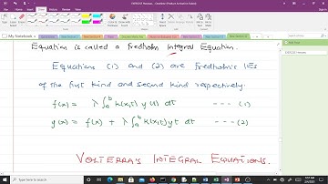 Classification of Integral Equations (Fredholm