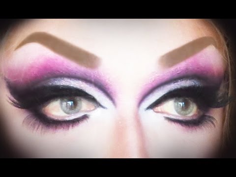 TUTORIAL EYEBROWS MAKEUP DRAG STENCIL FAST PERFECT -