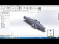 How to Design an Engine Shaft in SolidWorks | Step-by-Step 3D Shaft Modeling Tutorial
