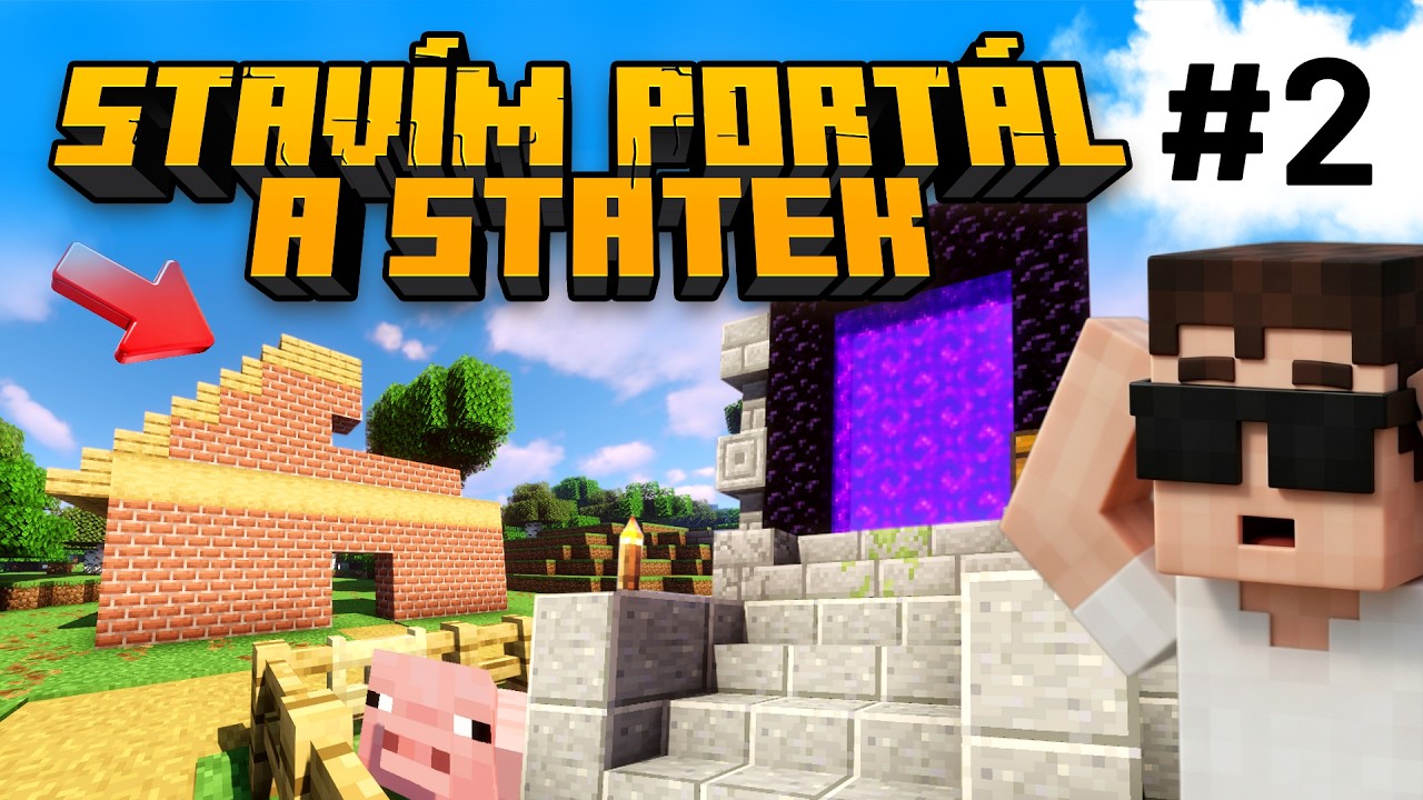 STAVÍM PORTÁL A STATEK! DIBIO FARMA #2