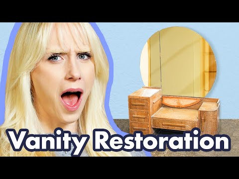 I Got This Vanity for FREE and Sold it for $450 | Vintage Vanity Restoration