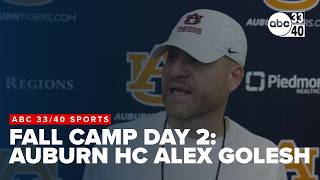 Fall Camp Day 2: Auburn HC Alex Golesh