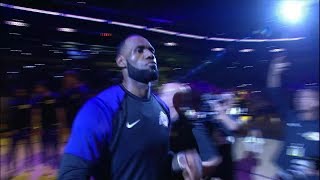This was lebron's first ever home introduction (pre-season vs nuggets
10/2/18) #nba #lebron #lakers