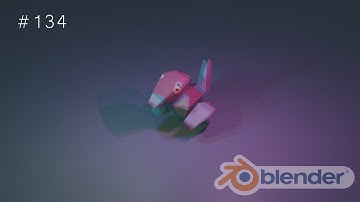 3D LOWPOLY POKEMON in BLENDER: #134: PORYGON & SHINNY PORYGON