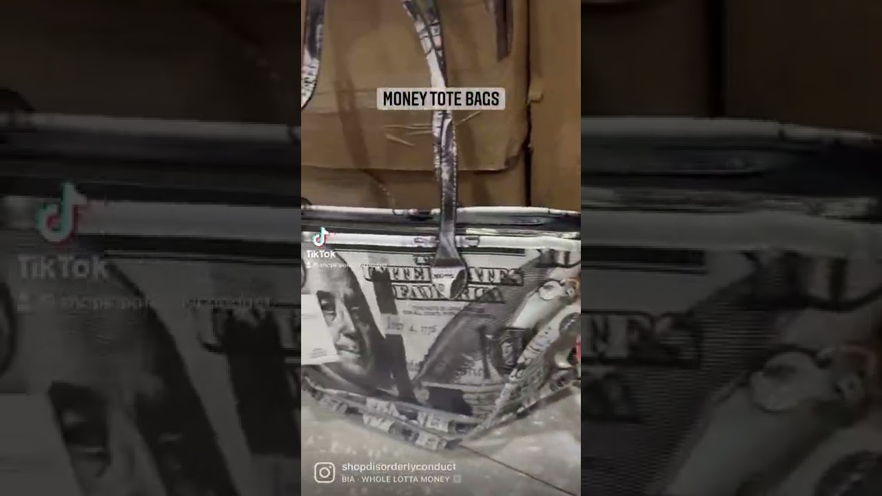 Money tote bag available at shop disorderly conduct