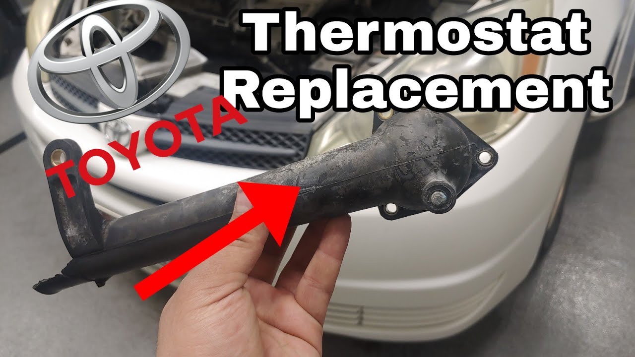 04-10 Toyota Sienna Thermostat & Housing Replacement - YouTube