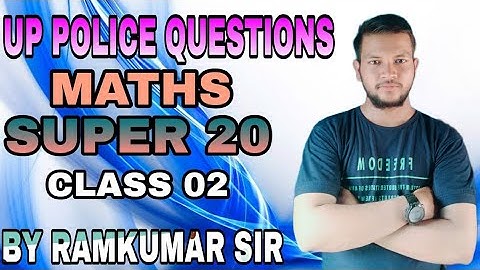 🚨🇮🇳🎯 up police target 🎯 math super 20 class//exam pattern par aadharit questions//Eklavya Ramkumar 🚨