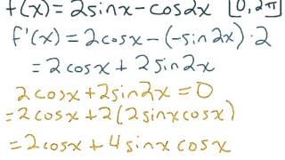 Extrema Example 2