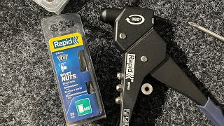 Rivet Nuts with regular popRivet pliers.