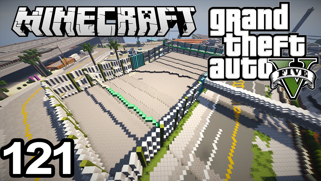 GTA V in Minecraft #121 | PARKING LOT - YouTube