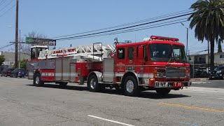 LAFD Light Force 35 Responding