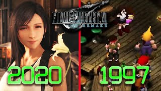 Final Fantasy VII Remake - Meeting Tifa and Marlene 1997 vs 2020