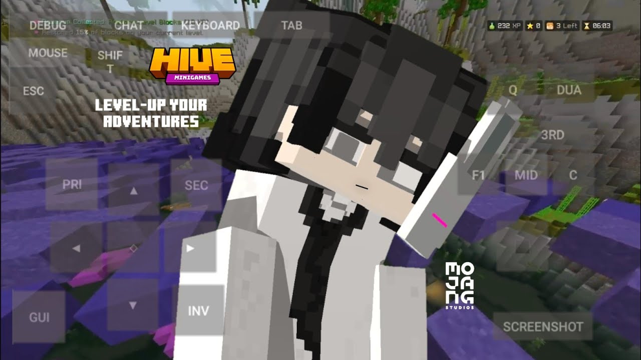 BLOCK DROP||Minecraft Server HIVE Gameplay 2nd - YouTube