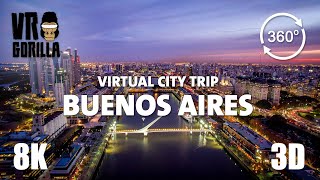Buenos Aires, Argentina Guided Tour in 360 VR (short) - Virtual City Trip - 8K 3D 360 Video screenshot 3