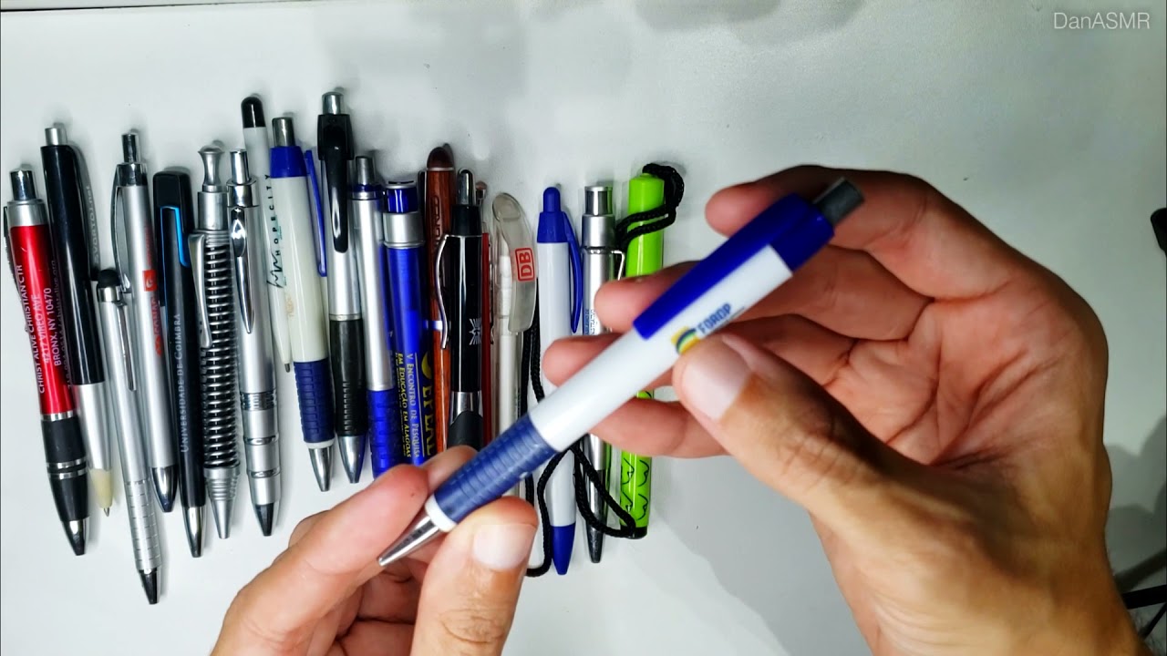 ASMR COLEÇÃO DE CANETAS