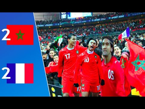 المنتخب المغربي ضد فرنسا مباراة ودية 2007