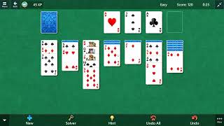 Trying to Clear Klondike Solitaire's Easy Level Under 2 Mins!