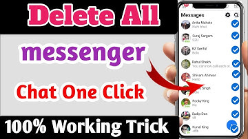 Delete All Messenger Chat In One Click 2022 || Facebook Messenger all messages delete kaise karen