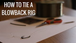 BLOWBACK RIG - HOW TO TIE - CARP FISHING RIGS