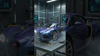 Futuristic Bugatti Comes Alive in Secret Lab! 🔥 Scissor Doors + Smoke#Bugatti #Supercar