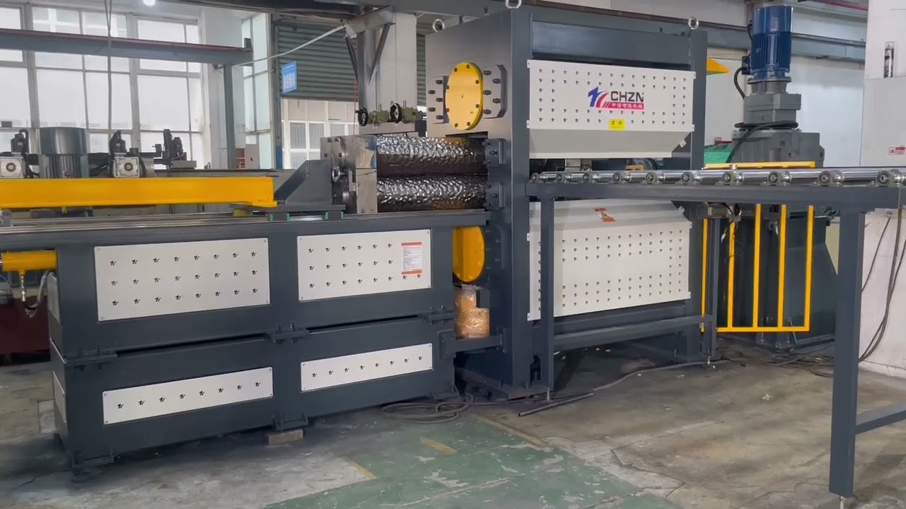 Sheet metal embossing machine roller change automatic 