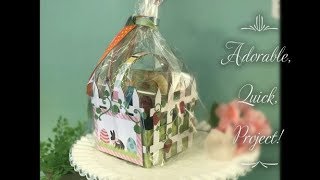Easter Basket Tutorial with one 12"x12" Cardstock