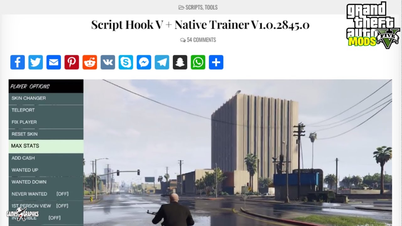 Script Hook v net для GTA 5. Script Hook v.