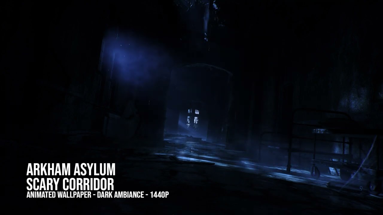 Animated Wallpaper - Arkham Asylum Dark and Scary Corridor (From Gotham  Knights) 1440p - YouTube