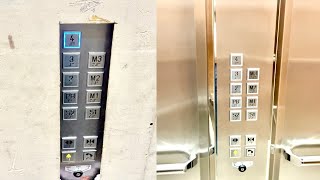 ThyssenKrupp Synergy MRL Traction Service & Glass Elevators At Plaza Hélice In Monterrey, Mexico.