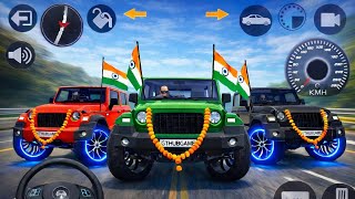 Modified Mahindra thar game dollar song android phone viral video upload car simulator game green 