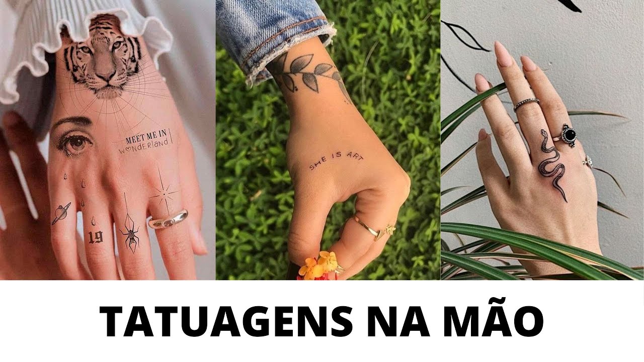 Tatuagens na mão