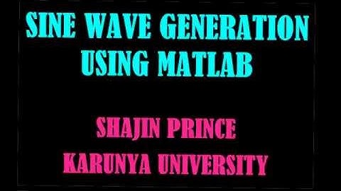 Generation of a 1 Hz sine wave with its tone using MATLAB