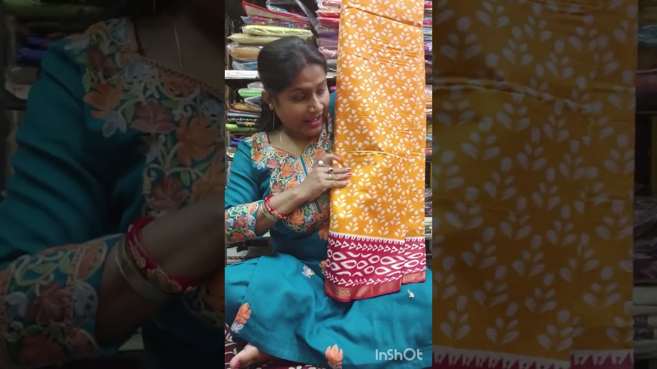 Хлопковое сари Чандери