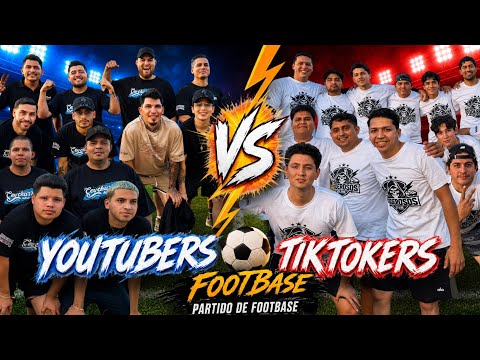 YOUTUBERS vs TIKTOKERS en FOOTBASE… esto se salió de control ⚽🔥