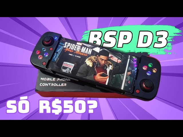 Gamepad mais barato que achei: BSP D3, custa R$ 140 a R$ 200, coloca um Game  Pass nele e seu celular vira um console portátil ou jogue emuladores e jogos  de celular 